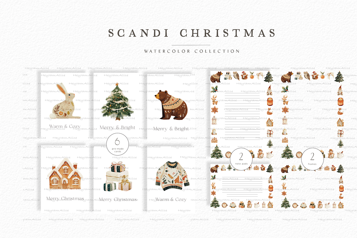 Scandinavia Christmas, a Seasonal Illustration by heyiamalice (Photo 5 of 17)
