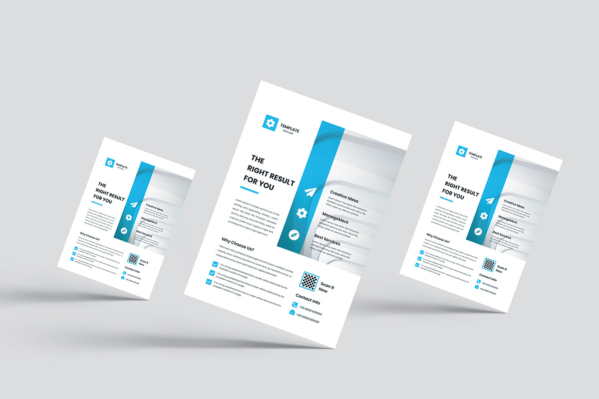 Clean Business Flyer Design Canva, a Flyer Template by mijli (Photo 2 of 5)