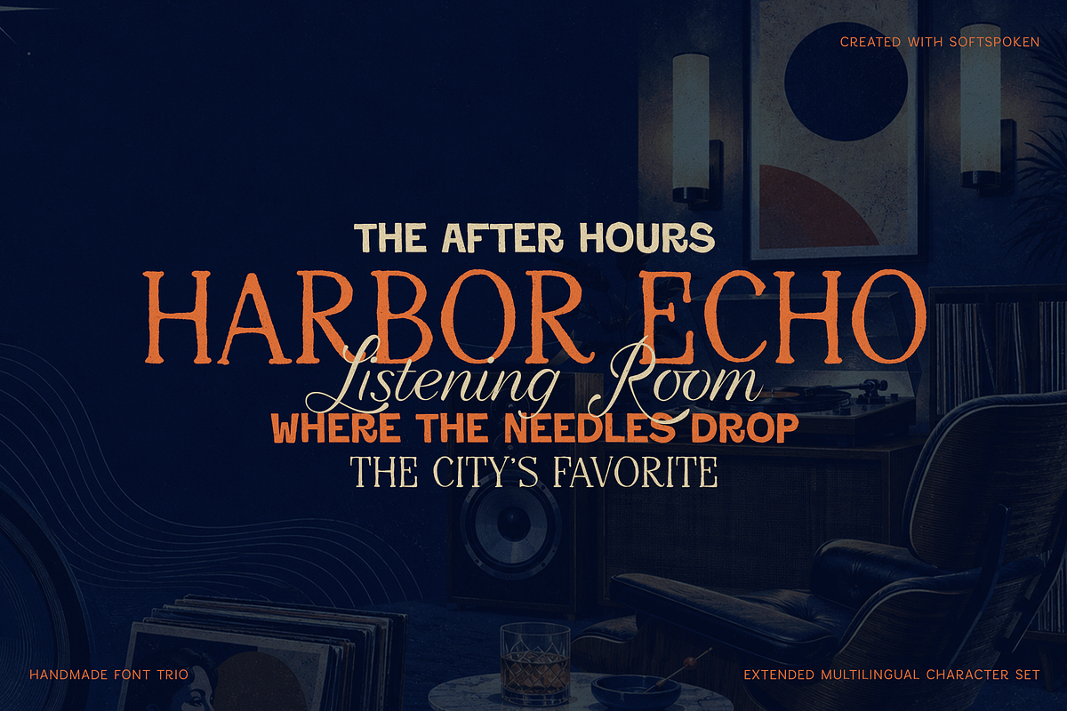 Softspoken Serif, Sans, Script Fonts, a Script Font by VP Fonts (Photo 13 of 18)