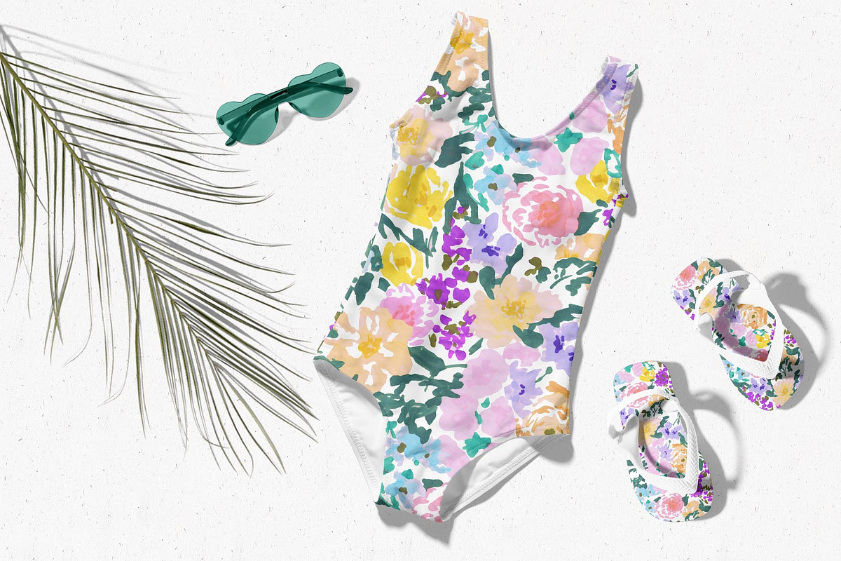 Multibloom. Floral patterns, a Pattern Graphic by emeraldthue (Photo 3 of 6)