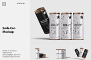 Soda Can Mockup, a Packaging Mockup by graphicpages (Thumbnail 1 of 15)