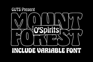 O Spirits Art Nouveau Font, a Font by Guts Type