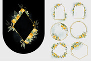 Lemons watercolor clipart, a Decorative Illustration by Nebbia (Thumbnail 3 of 5)