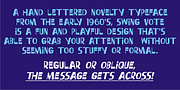 Swing Vote JNL, a Sans Serif Font by Jeff Levine Fonts (Thumbnail 2 of 6)