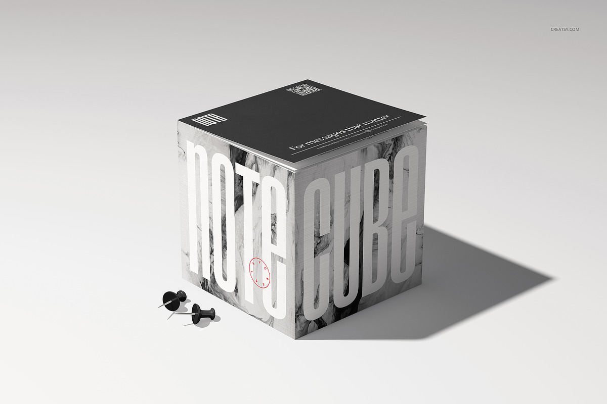 Note Cube Mockup Set, a Merchandise Mockup by Creatsy (Photo 8 of 13)