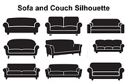 Modern Sofa Silhouette Collection, an Object Graphic by Creativeshirt (Thumbnail 1 of 3)