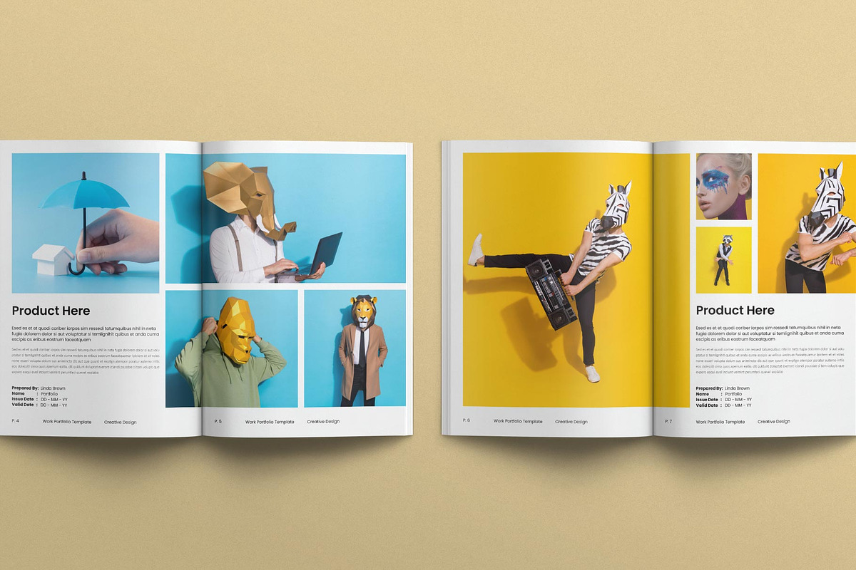 Work Portfolio Template, a Magazine Template by E-Type (Photo 3 of 8)