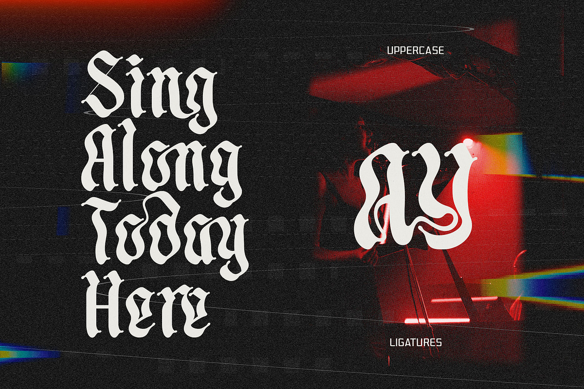 Metal Soup Blackletter Typeface, a Blackletter Font by alit design (Photo 6 of 20)