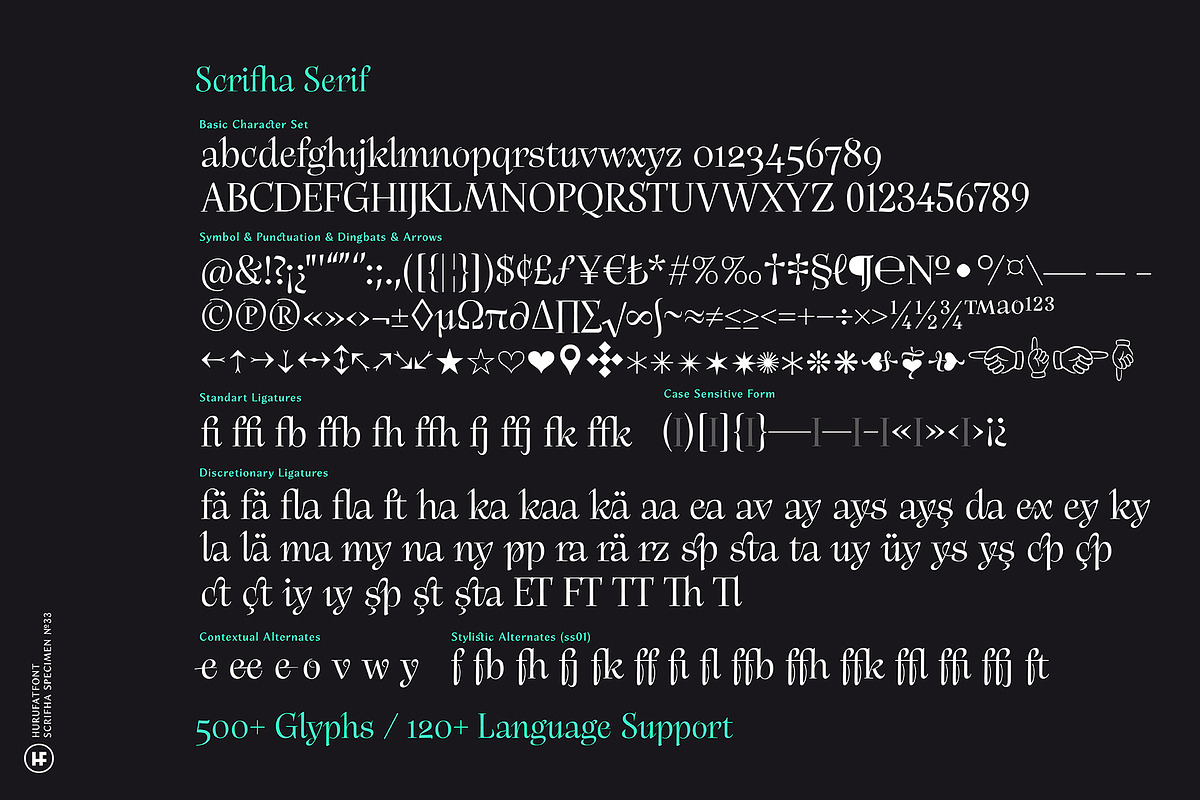 Scrifha Display Font Family, a Script Font by Hurufatfont (Photo 14 of 16)