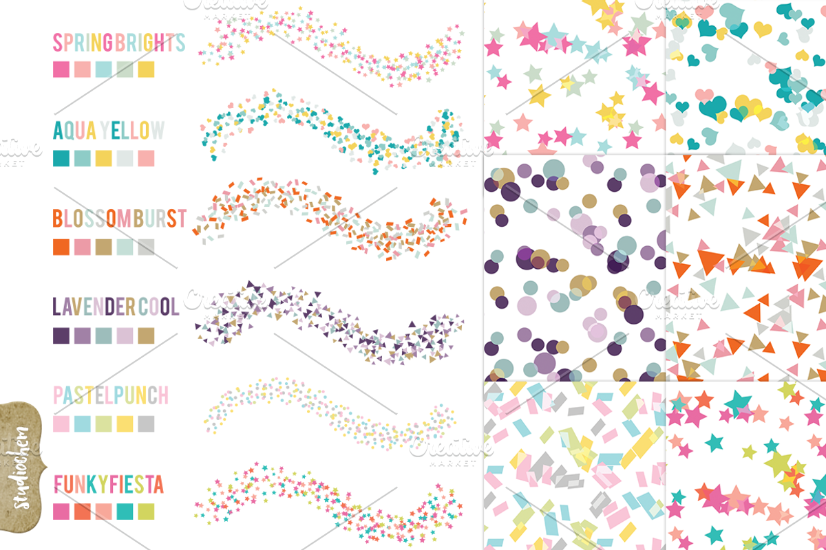 Confetti Scatter Brushes + Bonus!, a Brush Add-On by StylishDesignMe (Photo 2 of 3)