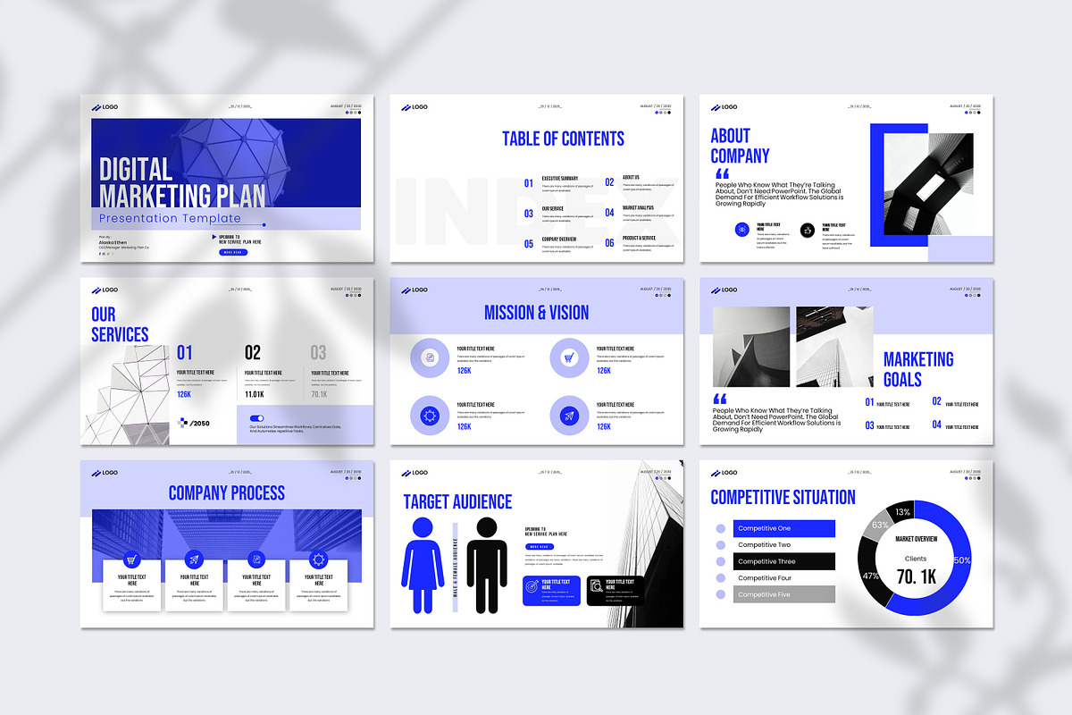Digital Marketing Plan Presentation, a Presentation Template by Soraclod (Photo 5 of 9)