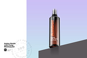 Amber Bottle with Pump Mockup, a Packaging Mockup by Reformer Mockup (Thumbnail 1 of 6)