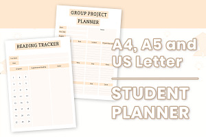 Editable Student Printable Planner