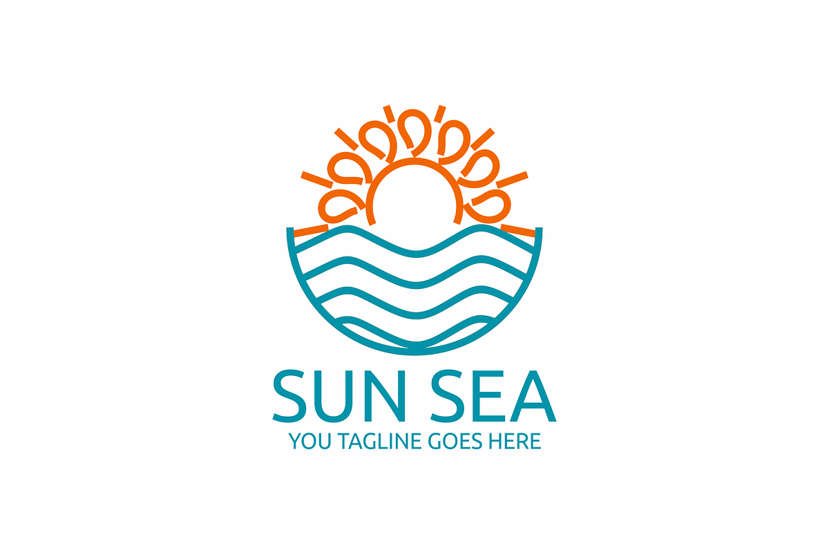 Sun and Sea Logo, a Branding & Logo Template by Brandlogo (Photo 1 of 3)