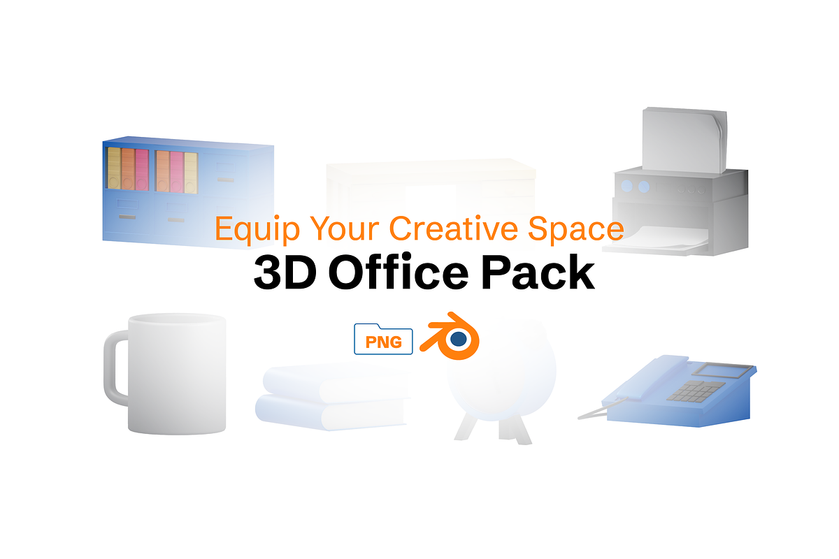3D Office & Workstation Pack, a 3D by Dudukbersama (Photo 1 of 3)