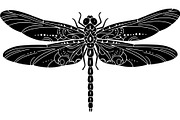 20 Dragonfly Silhouette Mega, an Object Graphic by Designer_Momina (Thumbnail 5 of 19)