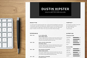 Resume/CV Set - The Hipster, a Resume Template by SNIPESCIENTIST (Thumbnail 3 of 3)