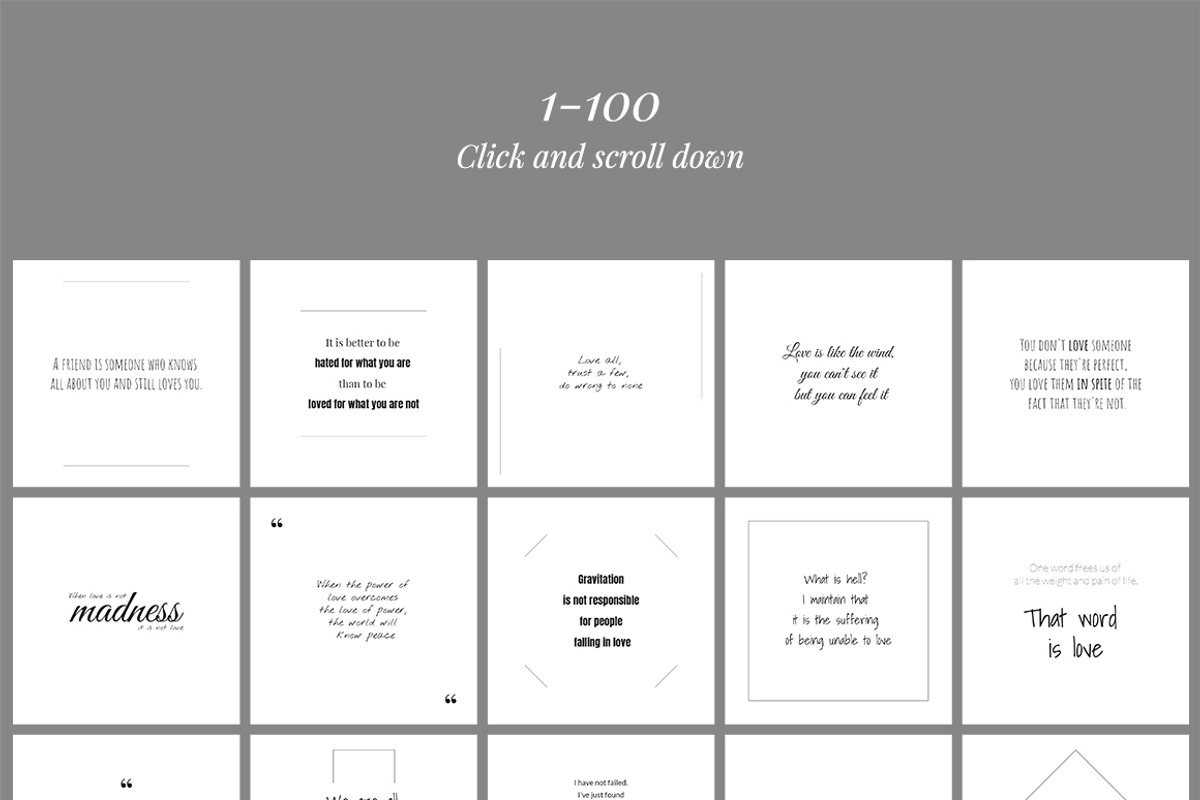 500 Social Media Quotes, a Social Media Template by Web Donut (Photo 7 of 11)