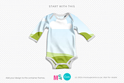 Baby One Piece Canva Smart Mockup, an Apparel Mockup by Mockup Scene (Thumbnail 9 of 16)