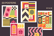 Big retro geometric collection, an Object Illustration by Sofico (Thumbnail 13 of 31)