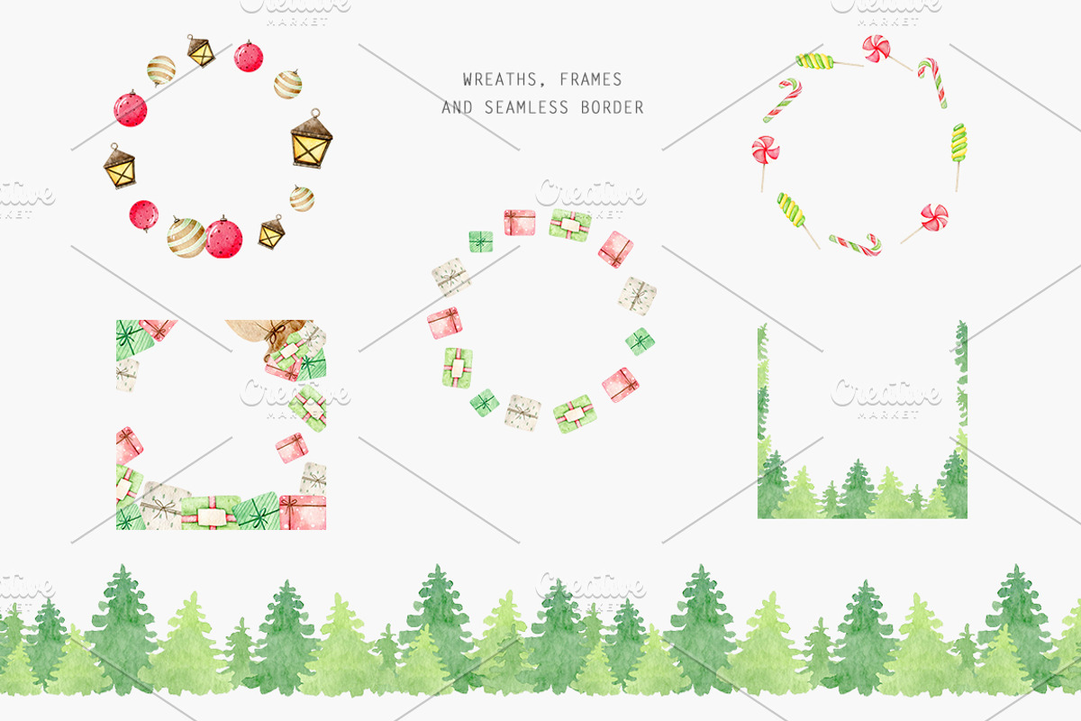 Watercolor Christmas Gnome Clipart, a Seasonal Illustration by Daryartsy (Photo 3 of 12)