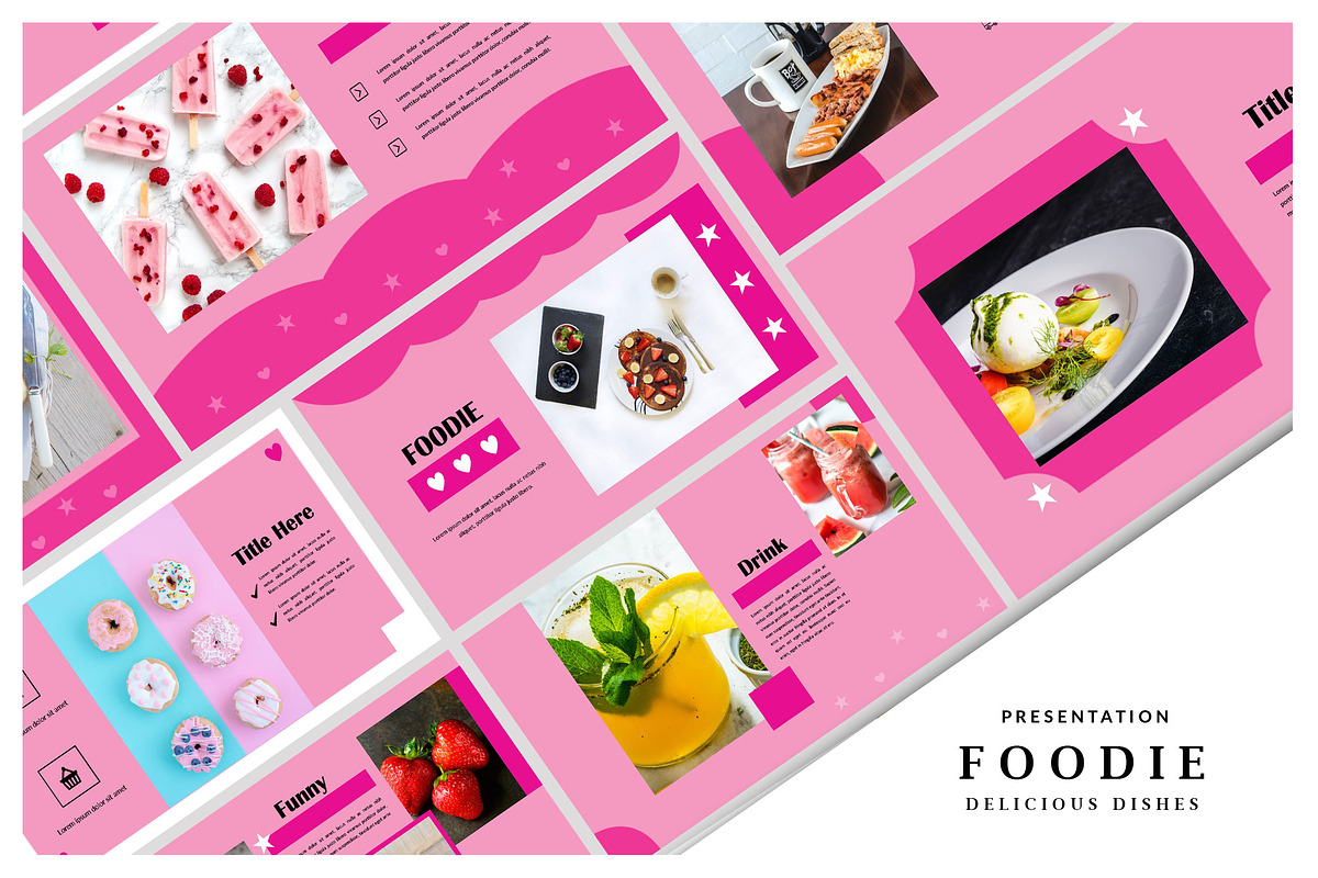 Foodie Delicious Dishes - Powerpoint, a Presentation Template by Putra Khan (Photo 1 of 14)