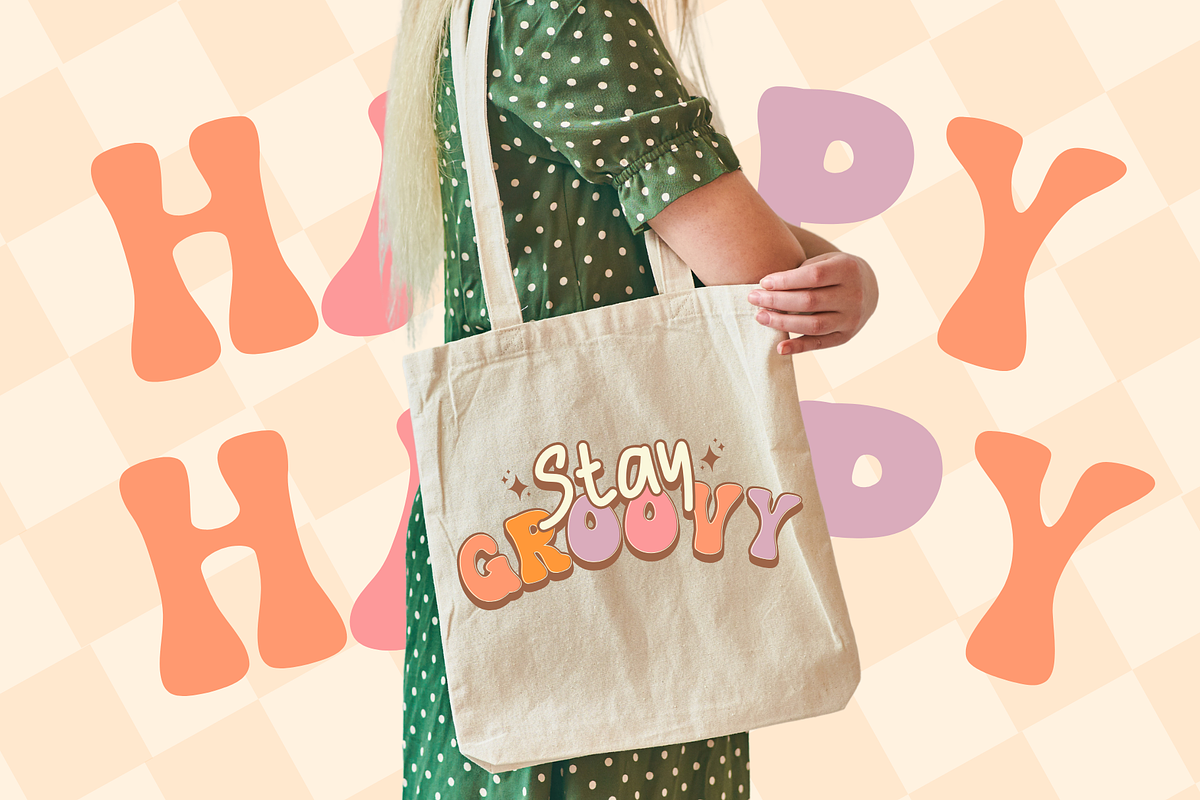 Hello Hippie is a retro duo font, a Handwritten Font by Brown Cupple (Photo 4 of 7)