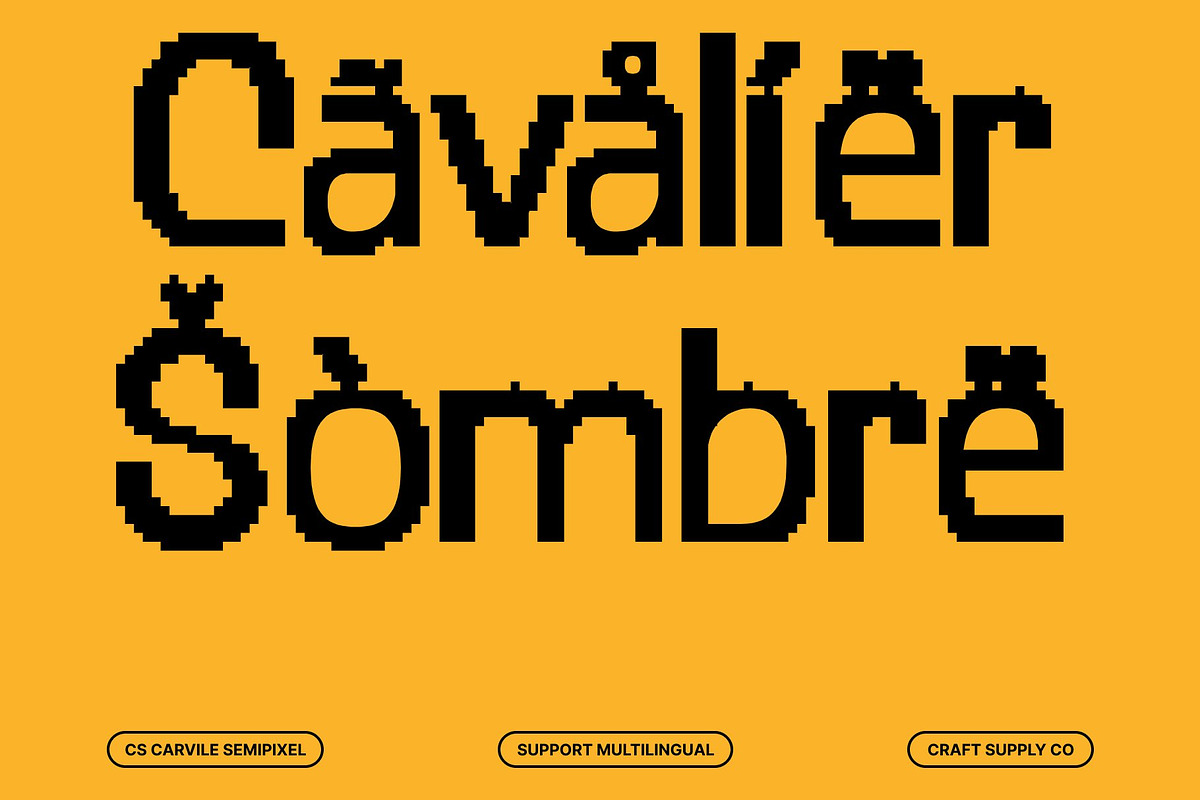 CS Carvile Semipixel, a Sans Serif Font by Craft Supply Co. (Photo 7 of 8)