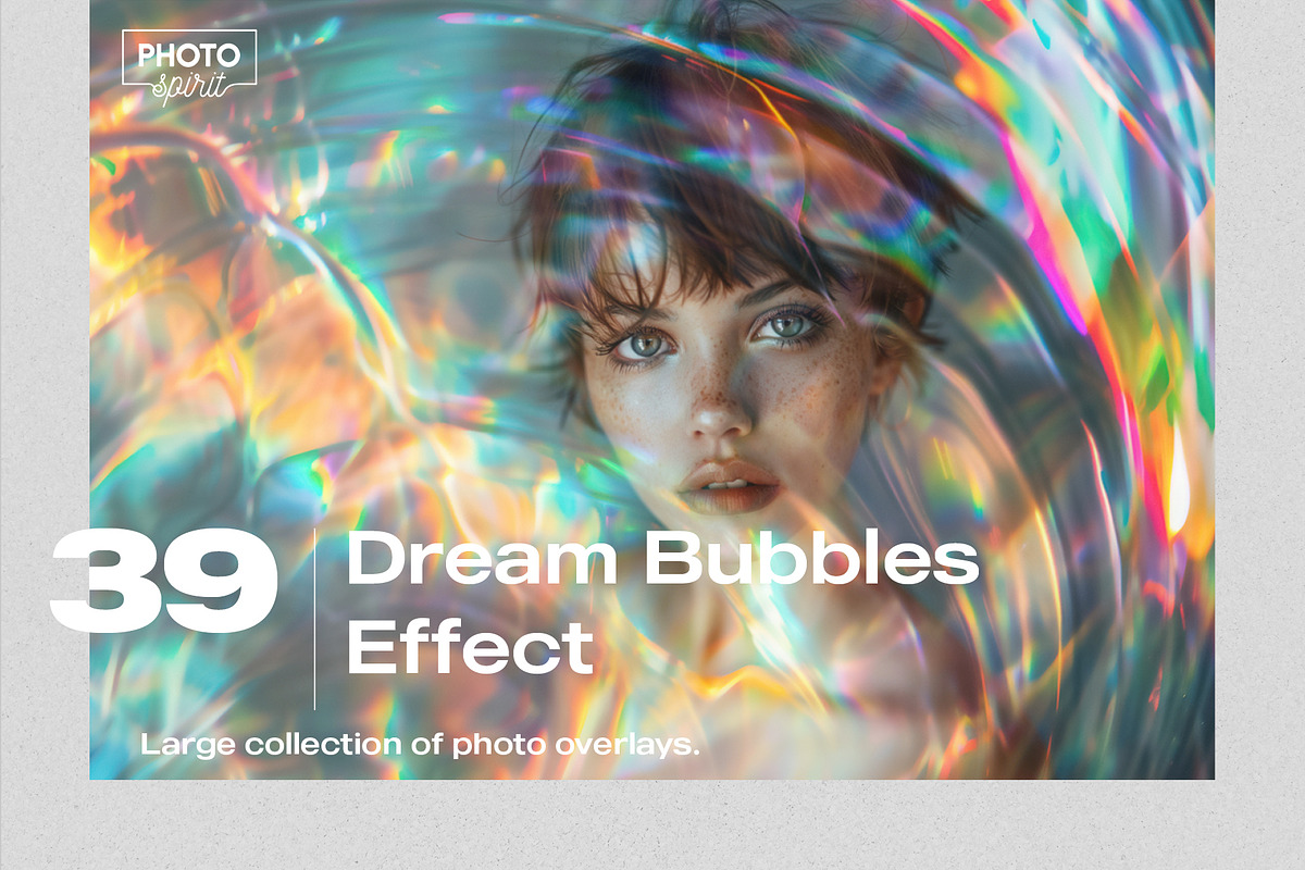 Dream Bubbles Effect Photo Overlays, a Brushes & More by PhotoSpirit (Photo 1 of 8)