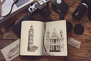 Set of London sketches, a Decorative Illustration by Everilda (Thumbnail 3 of 7)