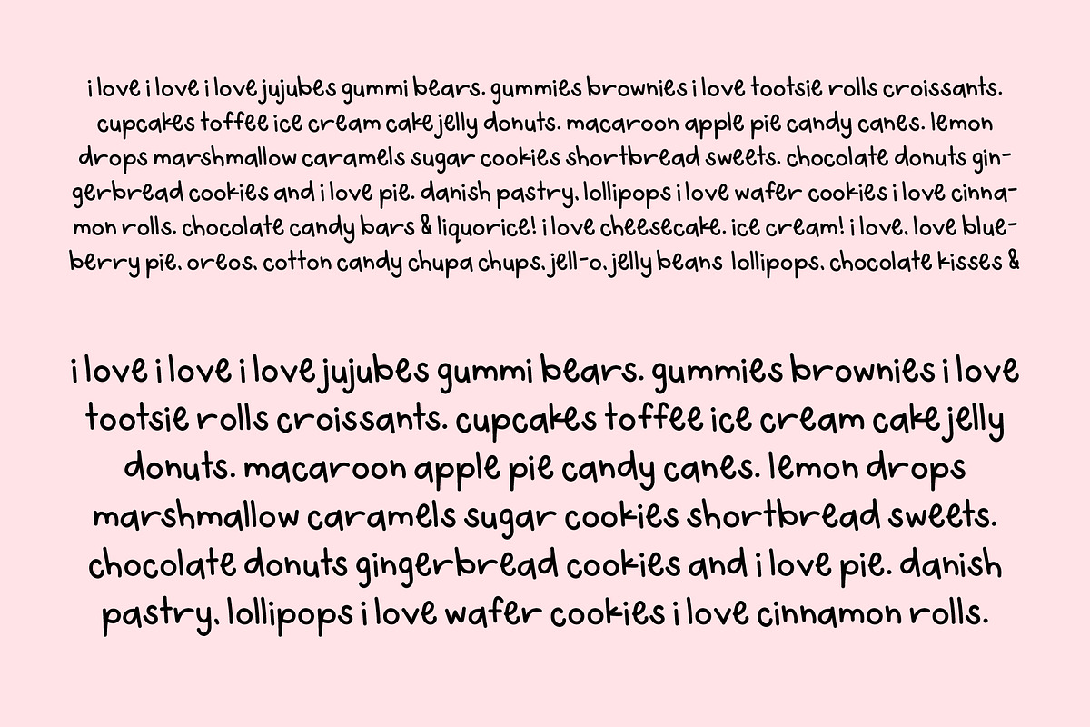 Baker's Dozen Font, a Handwritten Font by Miss Tiina (Photo 5 of 5)