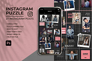 Grid - Instagram Puzzle Feed, a Social Media Template by Plan B (Thumbnail 1 of 6)
