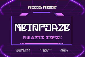 Metaporze - Futuristic Font