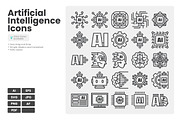 Artificial Intelligence Icons Pack, an Outline Icon by erifqizeicon (Thumbnail 3 of 3)