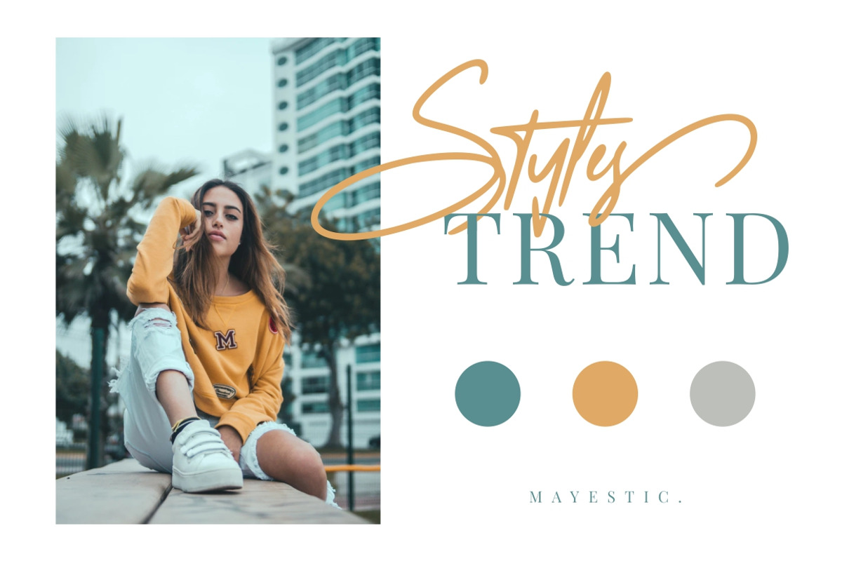 Mayestica - Luxury Signature Font preview 3