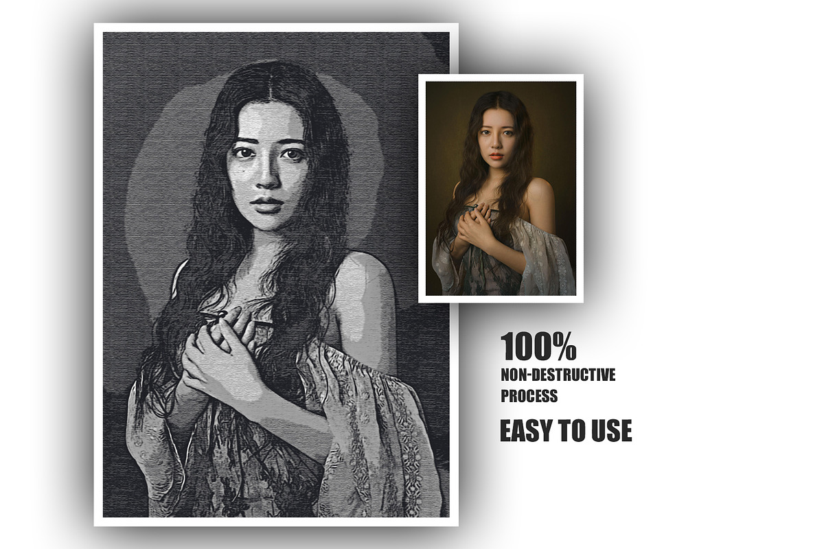 B&W Retro Art, an Action Add-On by DesignCave (Photo 2 of 5)