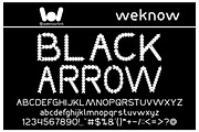 Black arrow font, a Font by weknow (Thumbnail 1 of 5)