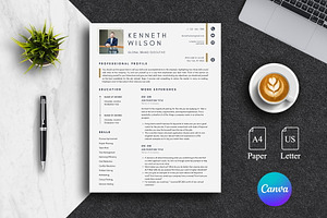 Modern Resume Canva Template | Canva, a Resume Template by Lux Resume