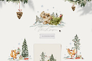 Christmas animals Winter woodland, an Animal Illustration by 60secondsArt (Thumbnail 9 of 15)