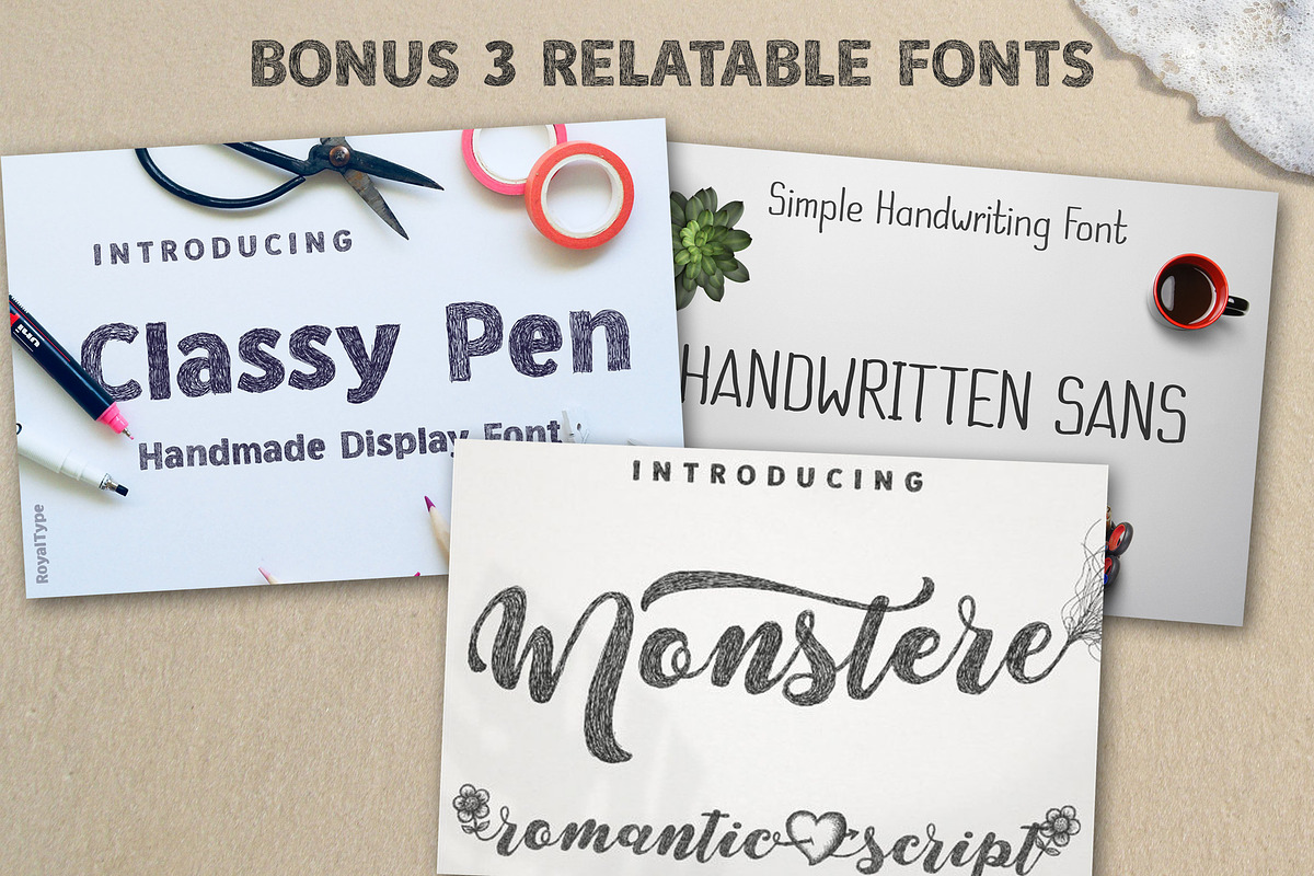Mythical Typography | Stipple Shade, a Script Font by Royaltype (Photo 3 of 12)