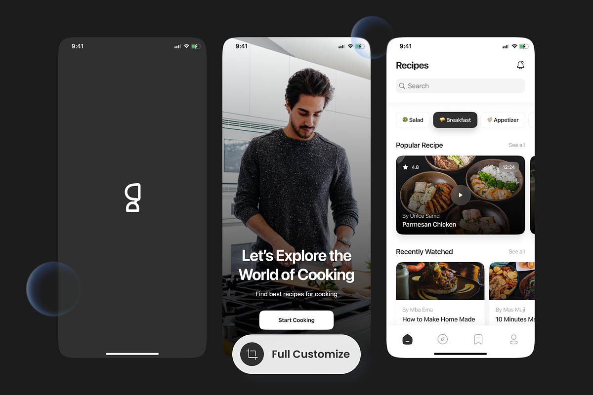 Foody - Food Recipe Mobile App, a Websites & App Template by SLAB! Design (Photo 2 of 4)