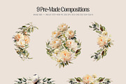 Peony - watercolor illustrations, a Decorative Illustration by AI Crafted Magnolia (Thumbnail 6 of 12)