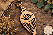 Christmas Keyring Laser Cut Design, a Seasonal Illustration by Rose Art (Thumbnail 3 of 3)