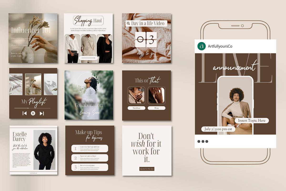 Muse | UGC Creator Social Templates, a Social Media Template by Artfullyours (Photo 5 of 11)