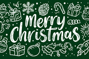 Merry Christmas greeting design