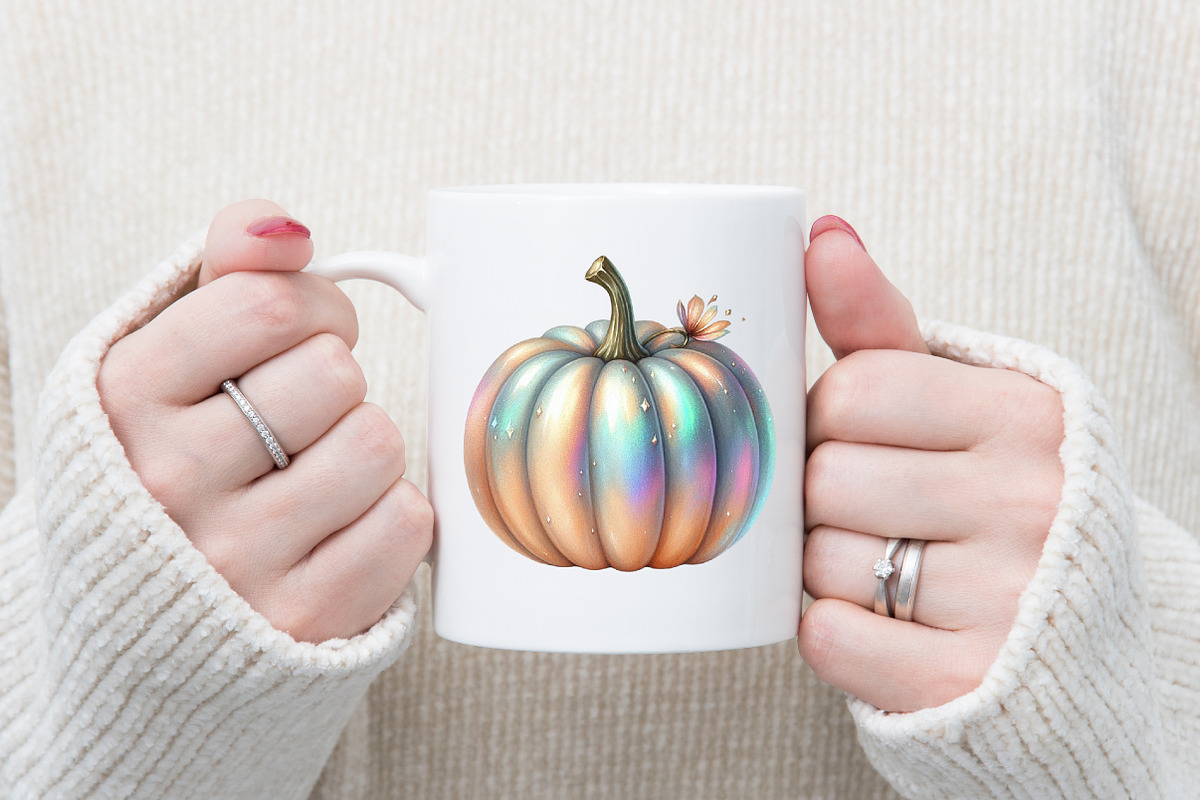 Halloween Pumpkin Iridescent Bundle, a Graphic by designcity5 (Photo 4 of 5)
