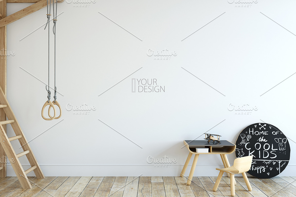 KIDS WALL & FRAMES Mockup Bundle - 4, a Product Mockup by Yuri-U (Photo 25 of 38)