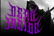 AlesA Modern Metal Horror Font, a Blackletter Font by dansdesign (Thumbnail 5 of 7)