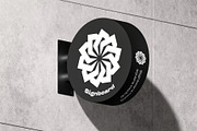 Signboard Round Mock-up, an Advertising Mockup by zippypixelstudio (Thumbnail 4 of 14)