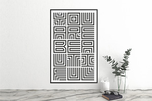 Maze Line Typeface